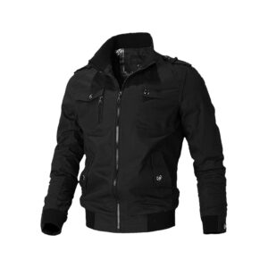 Men's Casual Military Jacket Black
