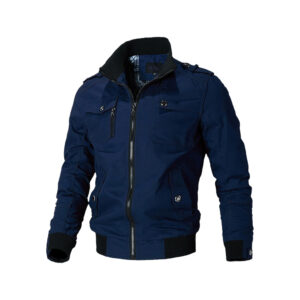 Men's Casual Military Jacket Blue