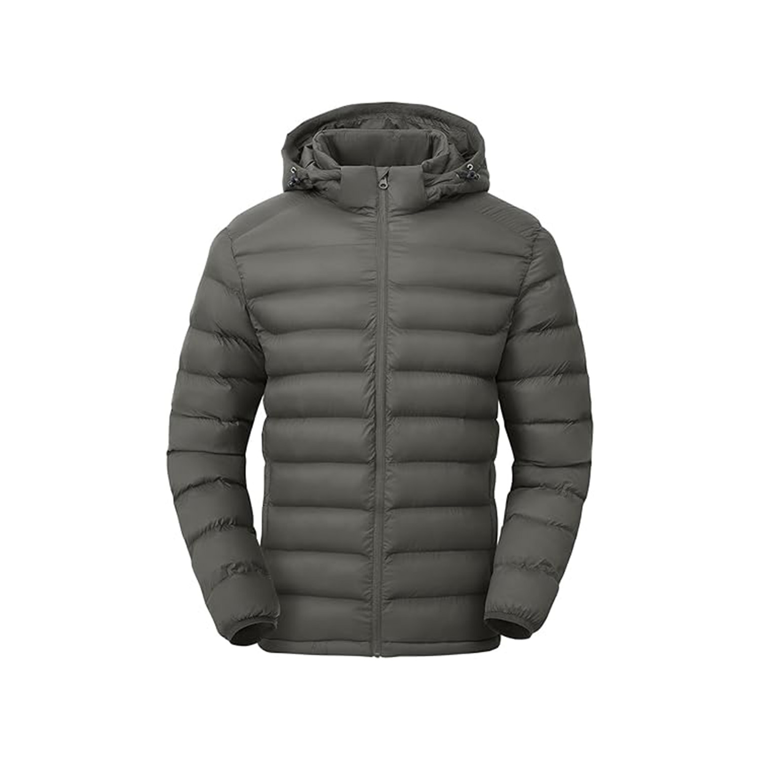 Men's Lightweight Grey Puffer Jacket