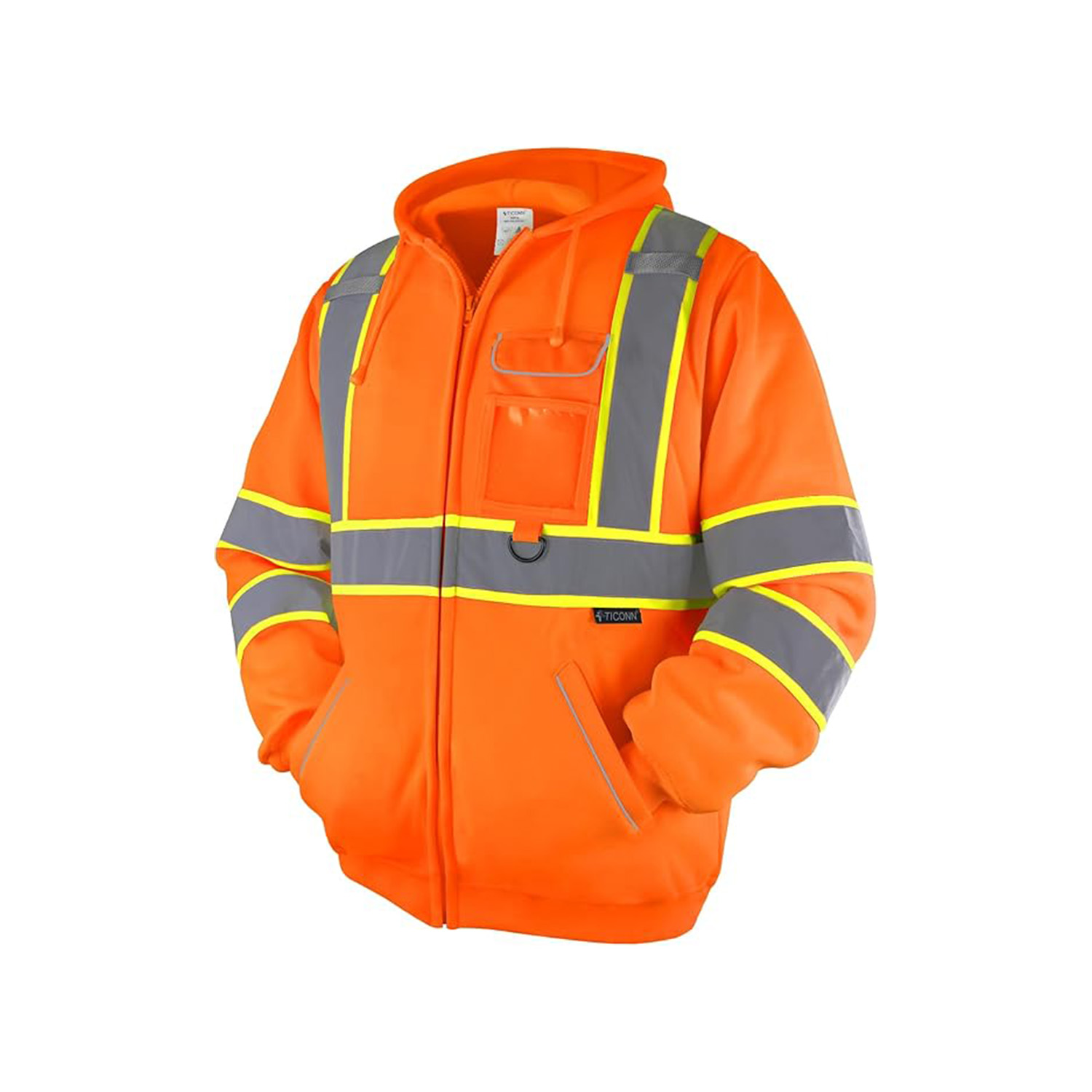 High Reflective Safety Fleece Jacket Orange