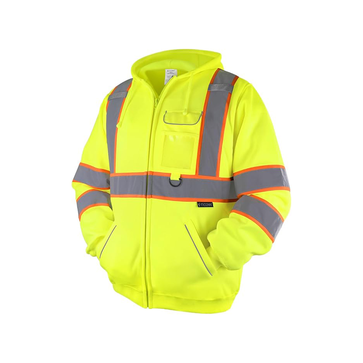 High Reflective Safety Fleece Jacket Yellow