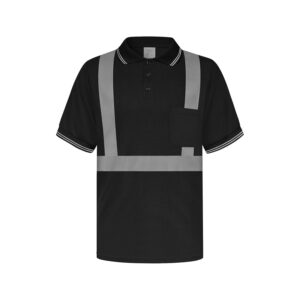 Men Safety Polo Shirt Black