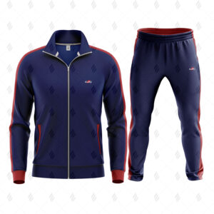 Men’s Slim Fit Zip-Up Polyester Performance Athletic Gym Training Casual Jogger Sports Tracksuit Set – Custom Wholesale