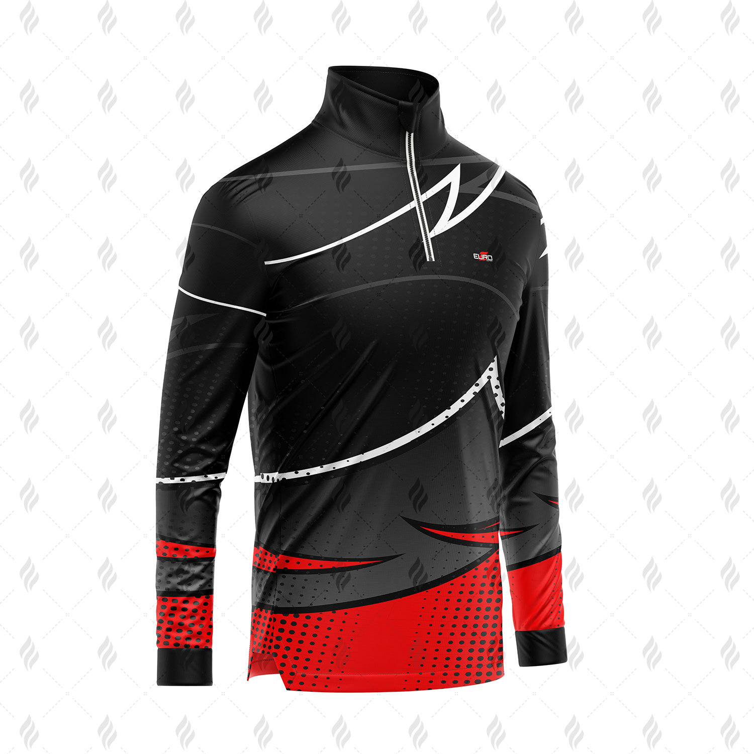 Half Zipper Shirt Half Zip Pullover Mens Athletic Performance Lightweight Slim Fit Casual Sweatshirt - Image 4