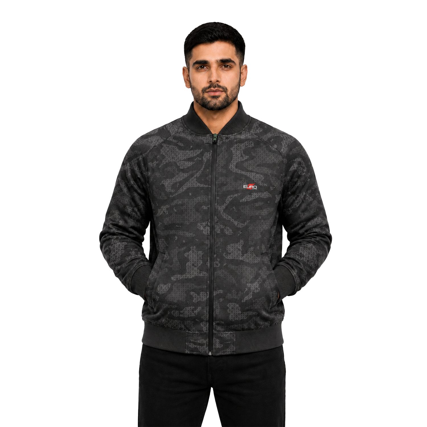 Custom Varsity Jacket with Premium Fabric and Ribbed Trim