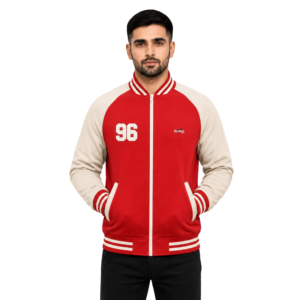 Oversized Varsity Jacket with Relaxed Fit and Streetwear Style