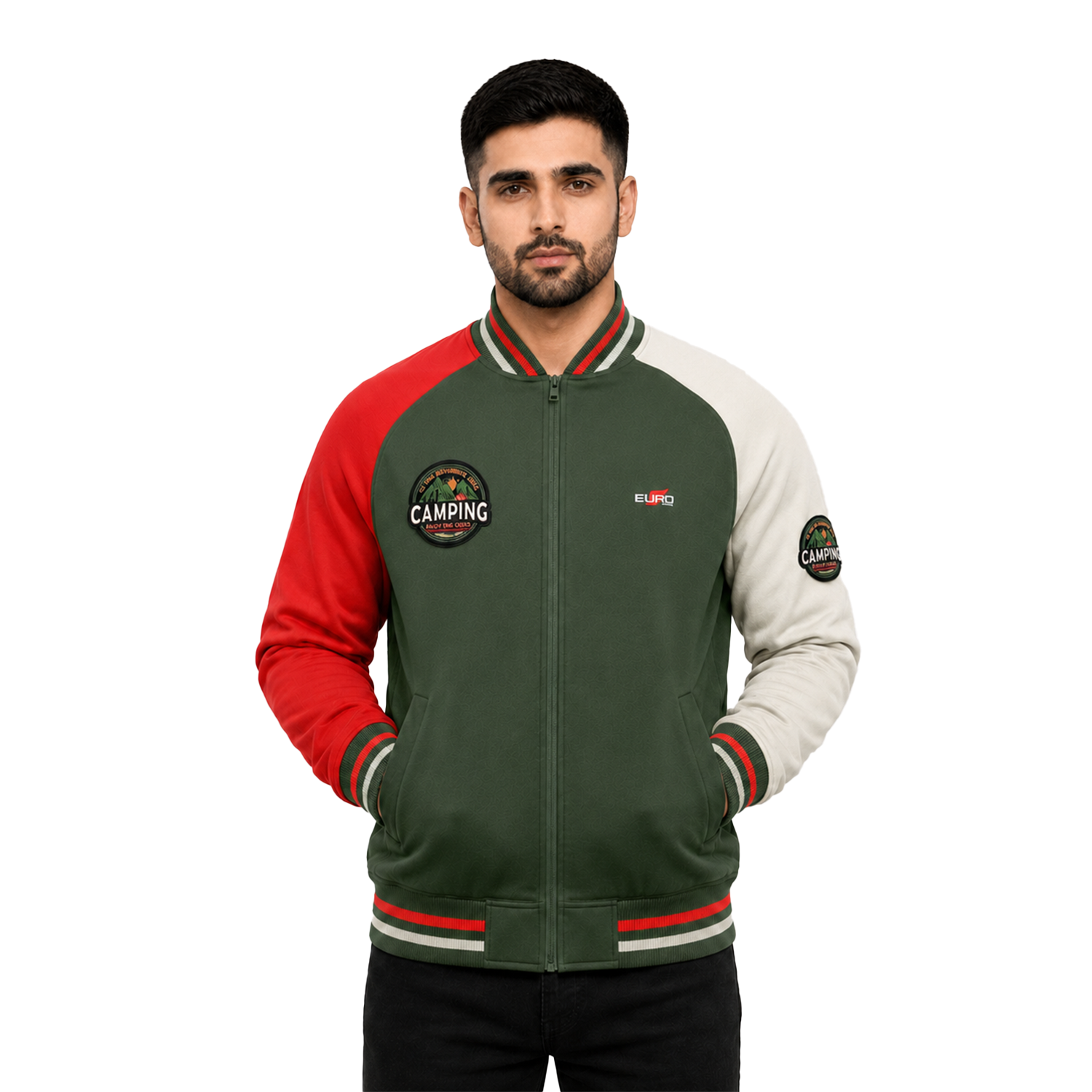 Embroidered Varsity Jacket with Custom Logo and Premium Finish
