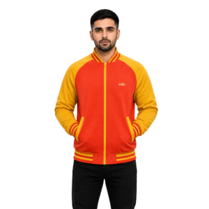 Custom Logo Varsity Jacket with Premium Fabric and Soft Lining