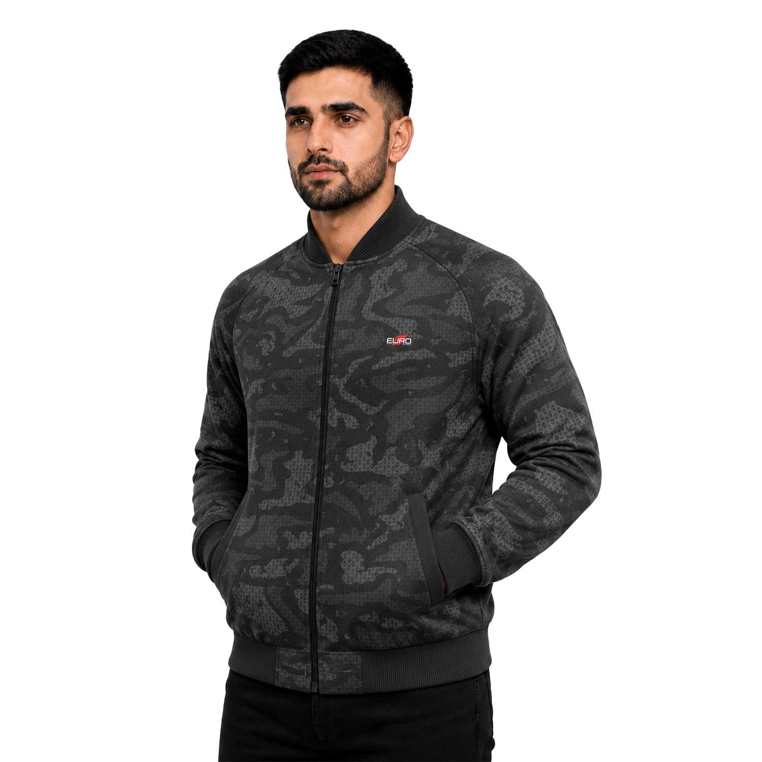 Custom Varsity Jacket with Premium Fabric and Ribbed Trim - Image 3