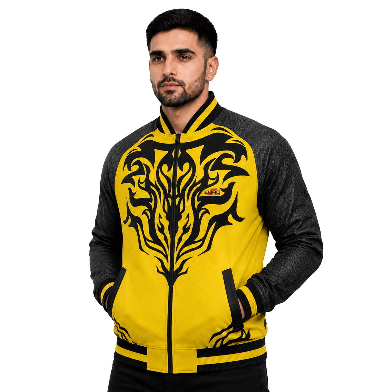 Printed Varsity Jacket with Custom Graphics and Durable Fabric - Image 3