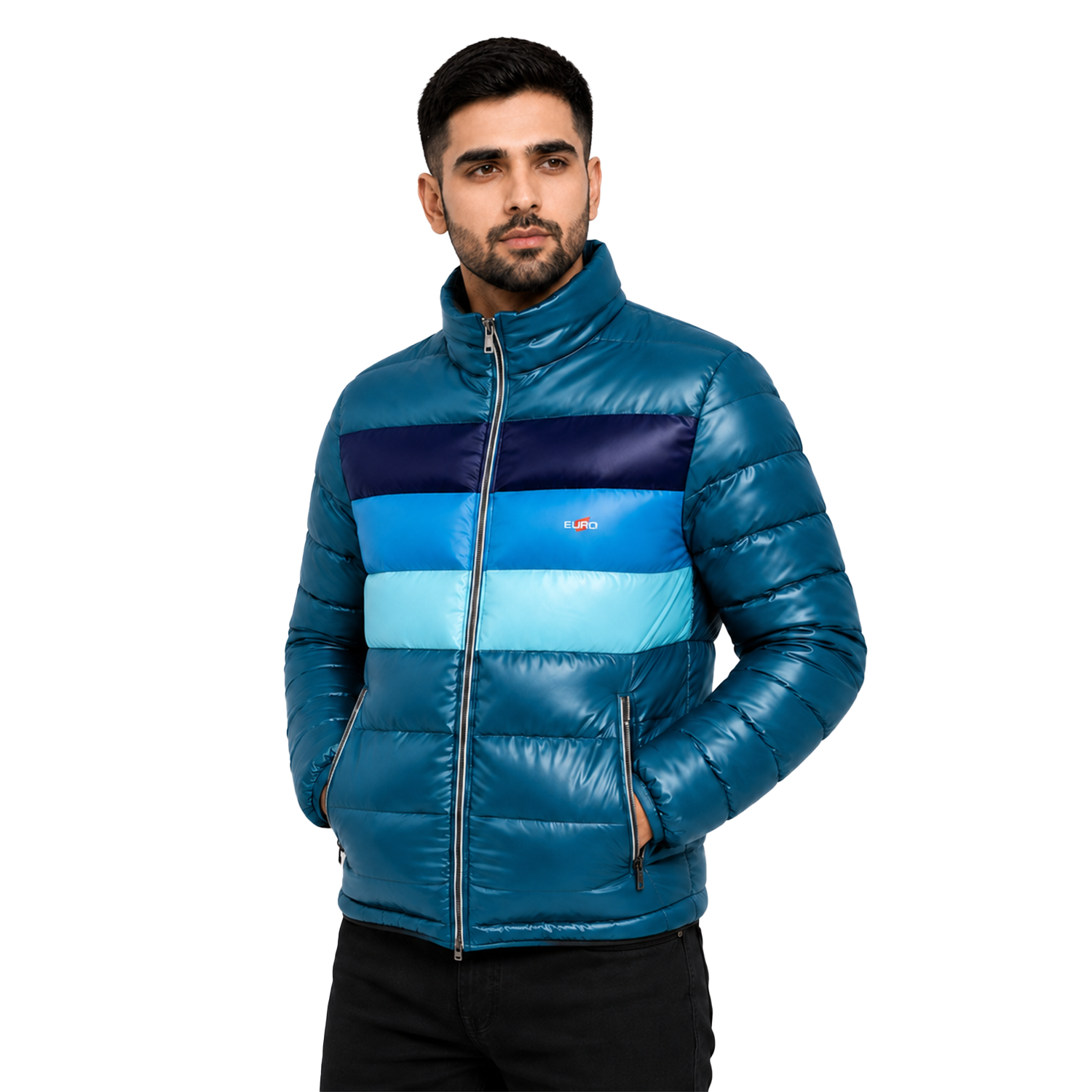 Mens Puffer Jacket with Quilted Insulation and Comfortable Modern Fit - Image 3