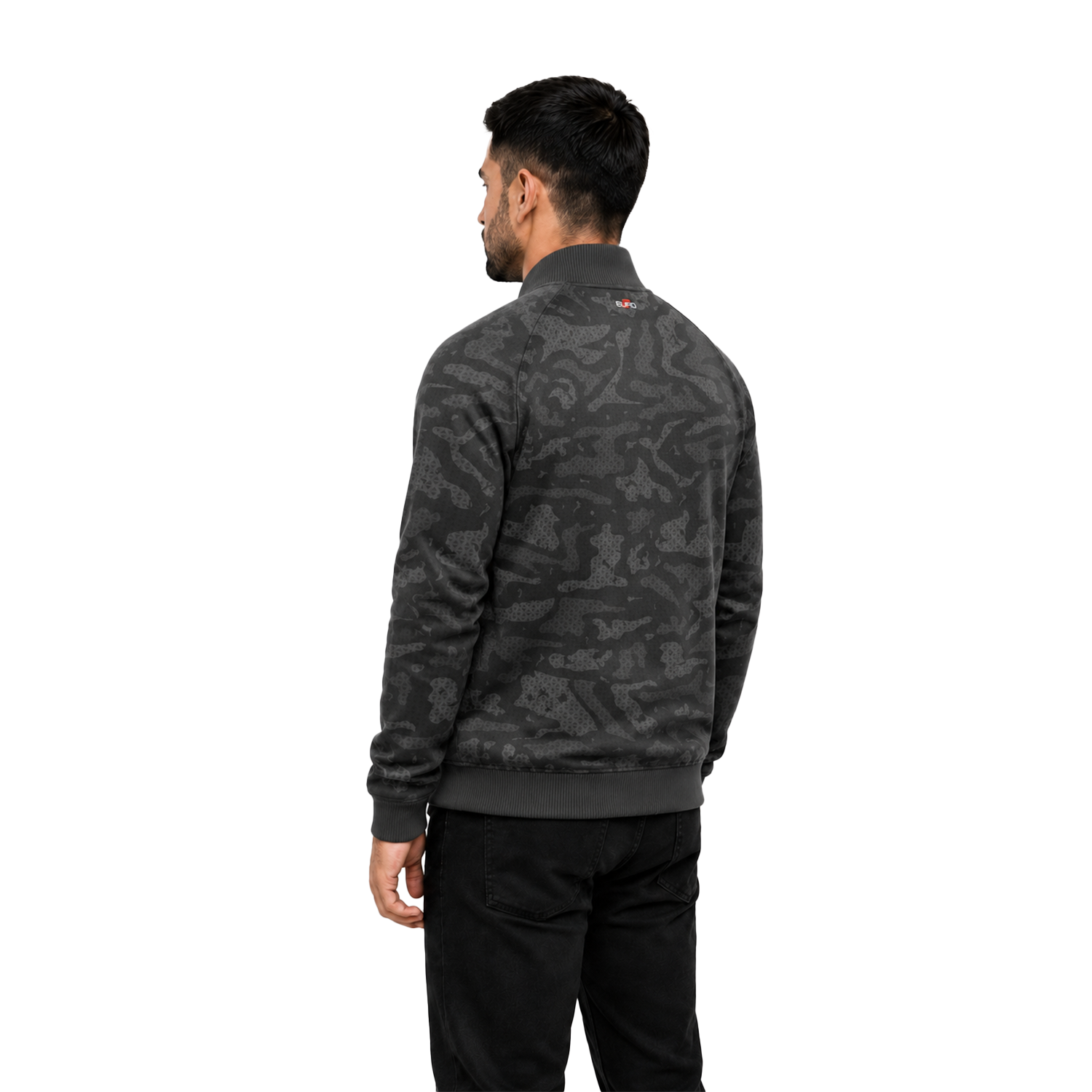 Custom Varsity Jacket with Premium Fabric and Ribbed Trim - Image 4