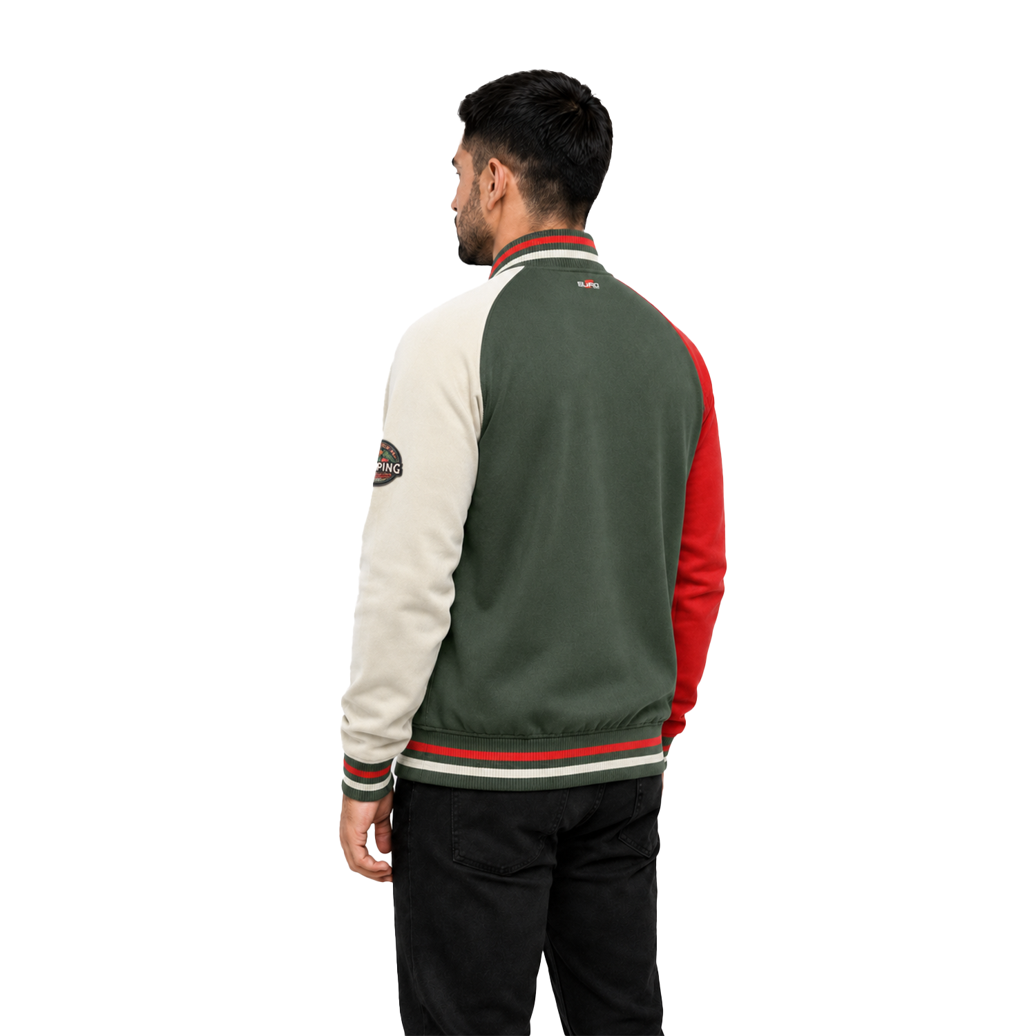 Embroidered Varsity Jacket with Custom Logo and Premium Finish - Image 4