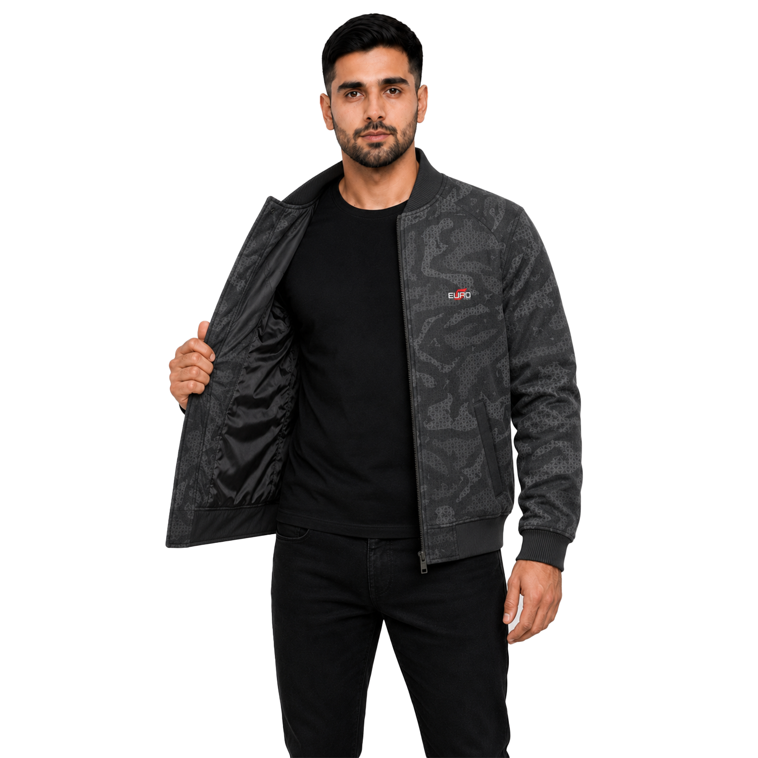 Custom Varsity Jacket with Premium Fabric and Ribbed Trim - Image 5