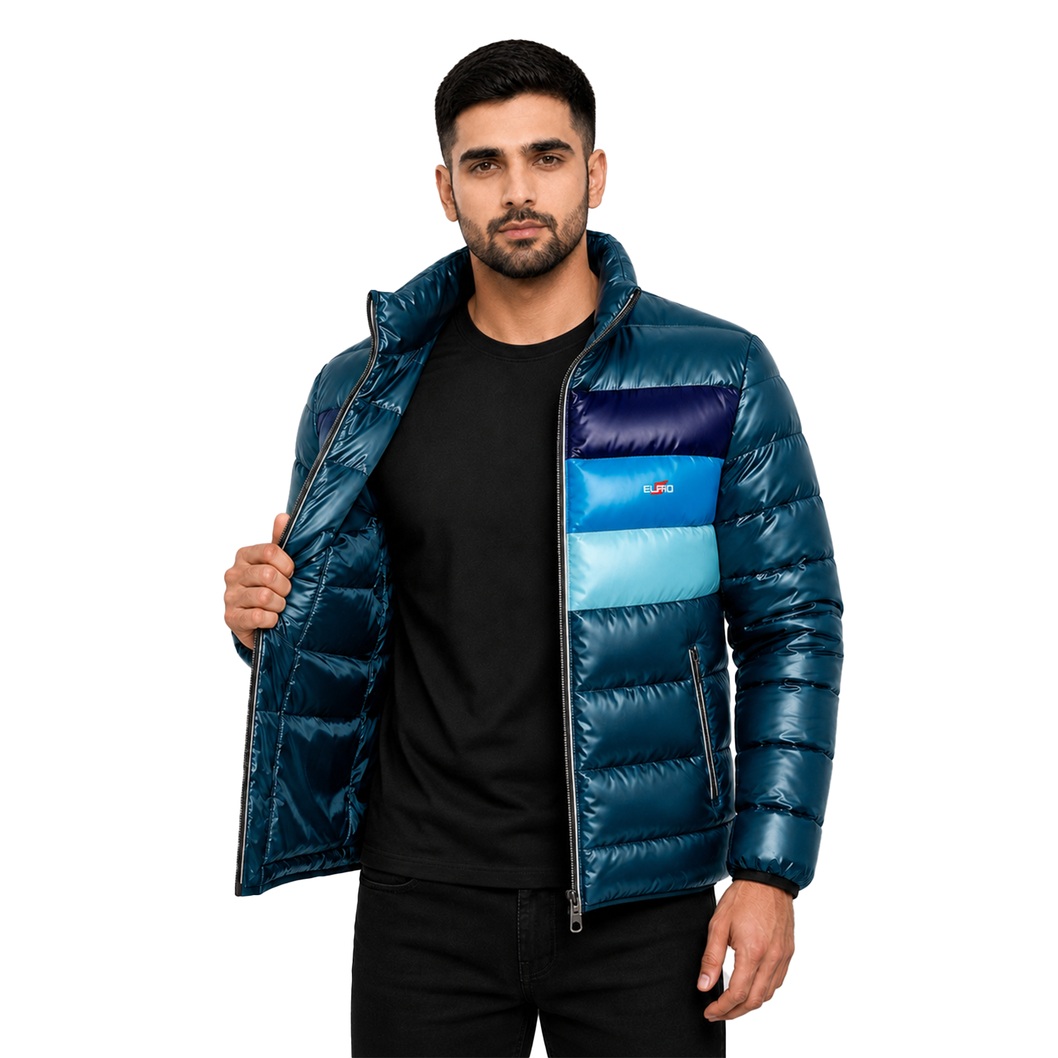 Mens Puffer Jacket with Quilted Insulation and Comfortable Modern Fit - Image 5