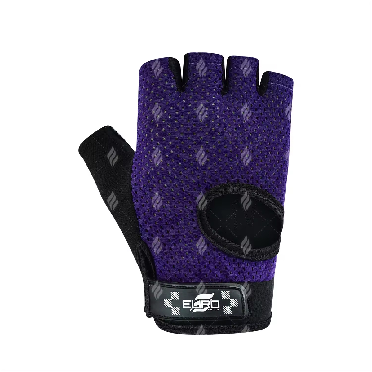 Custom Leather Half Finger Weight Lifting Gym Sports Gloves Wrist Wrap Support Full Palm Protection Moisture Wicking Non-Slip - Image 2