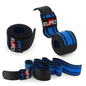 Woven Knee Wraps Adjustable Support for Powerlifting Training