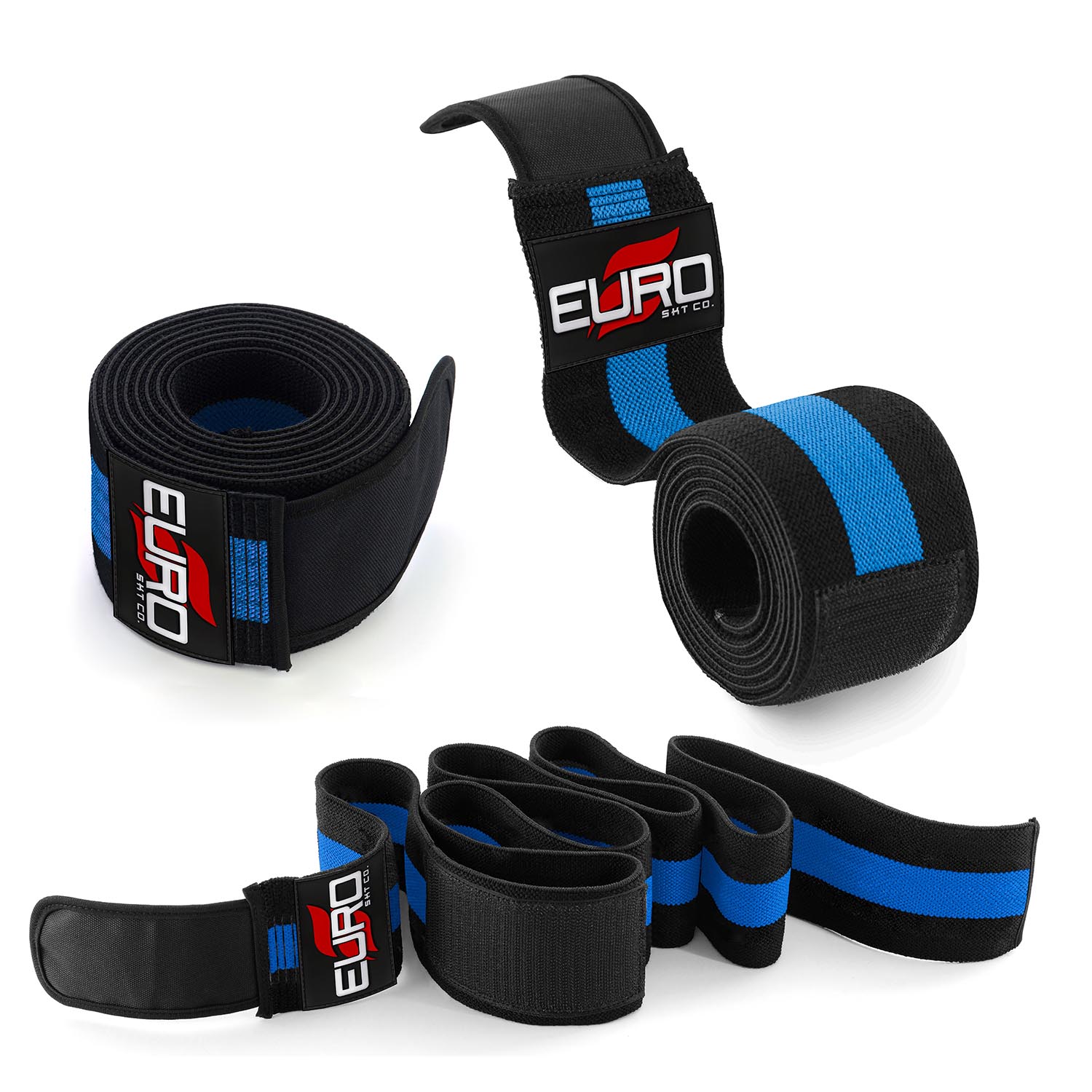 Knee Wraps for Heavy Squats with Adjustable Compression