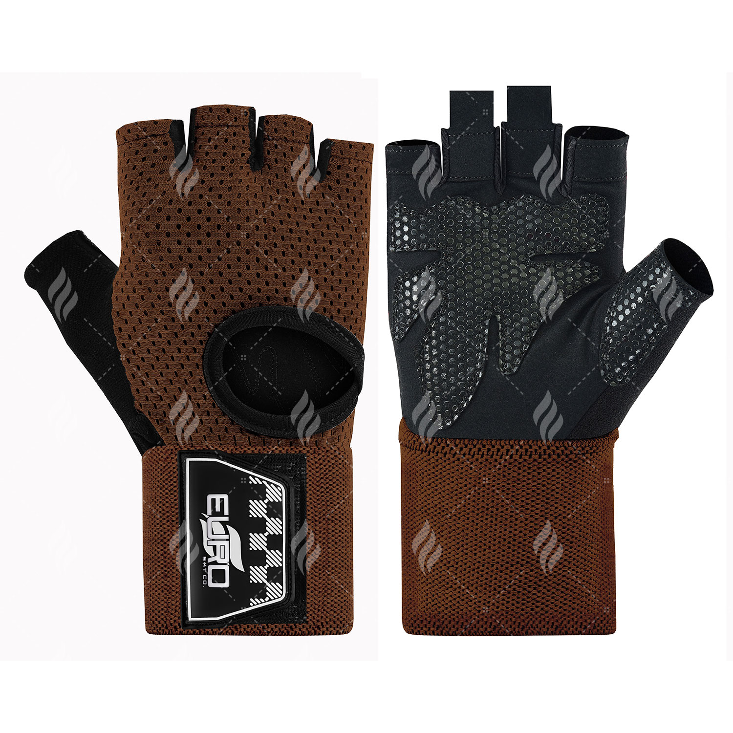 Wholesale High Quality Ventilated Shock Absorbing Silicon Padded Weight Lifting Gloves Workout Gloves With Elastic Wrist Wraps