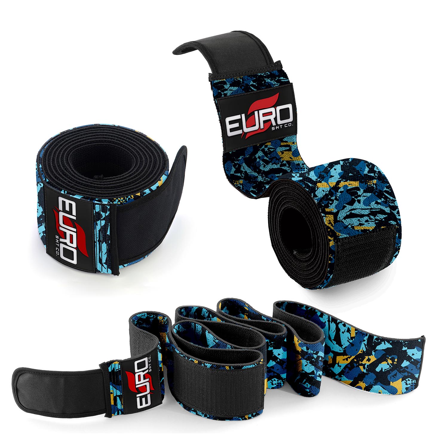 Knee Wraps for Barbell Squats with Strong Compression