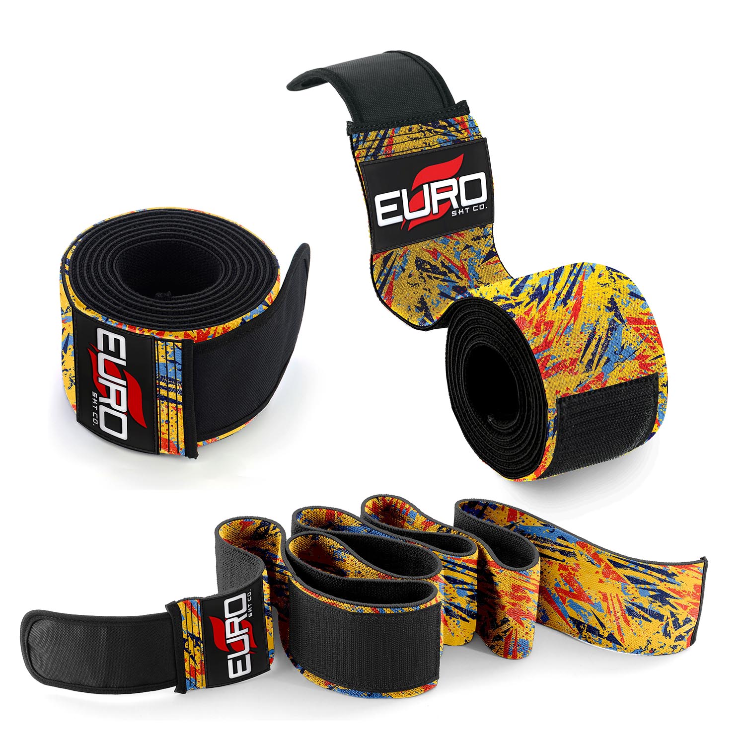 Knee Wrap Support for Gym with Heavy Elastic Compression