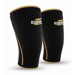 Custom Logo Gym Powerlifting 7mm Weightlifting Compression Knee Support Neoprene Knee Sleeves