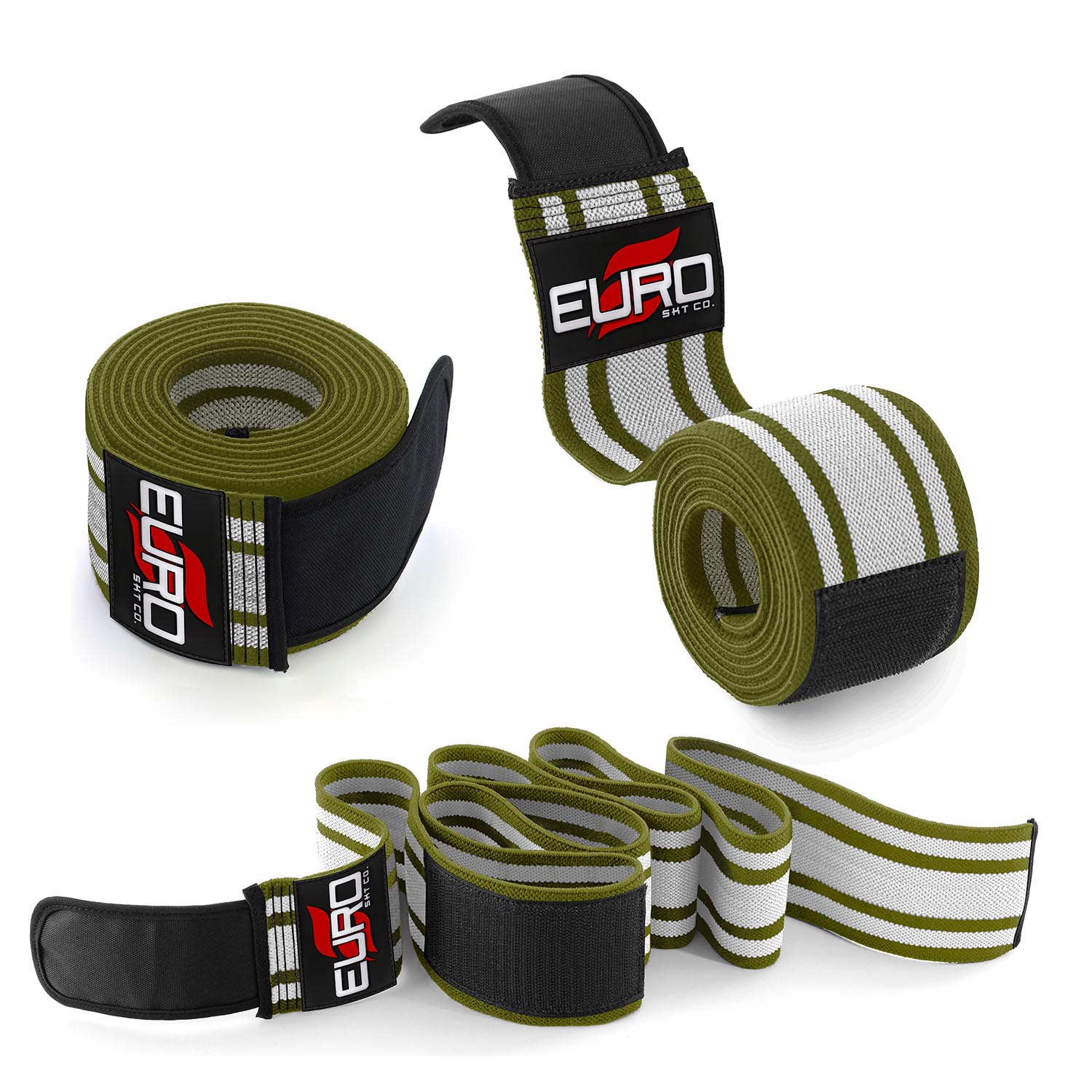 Heavy Compression Knee Wraps for Squat and Power Training
