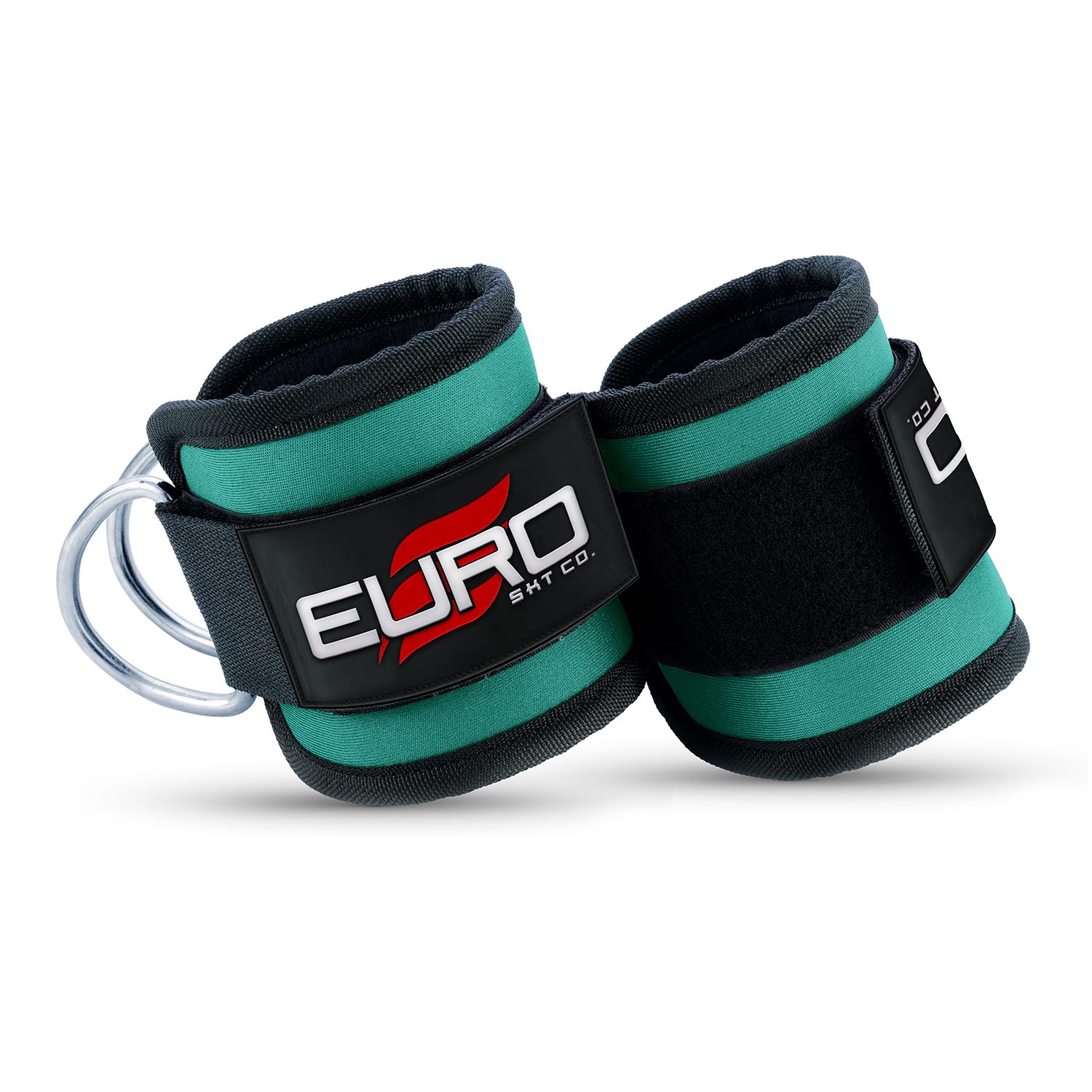 Reinforced Ankle Straps with D-Ring Support for Gym Training