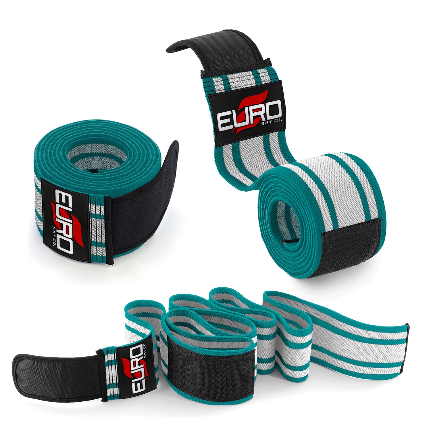 Secure Closure Knee Wraps for Adjustable Gym Compression