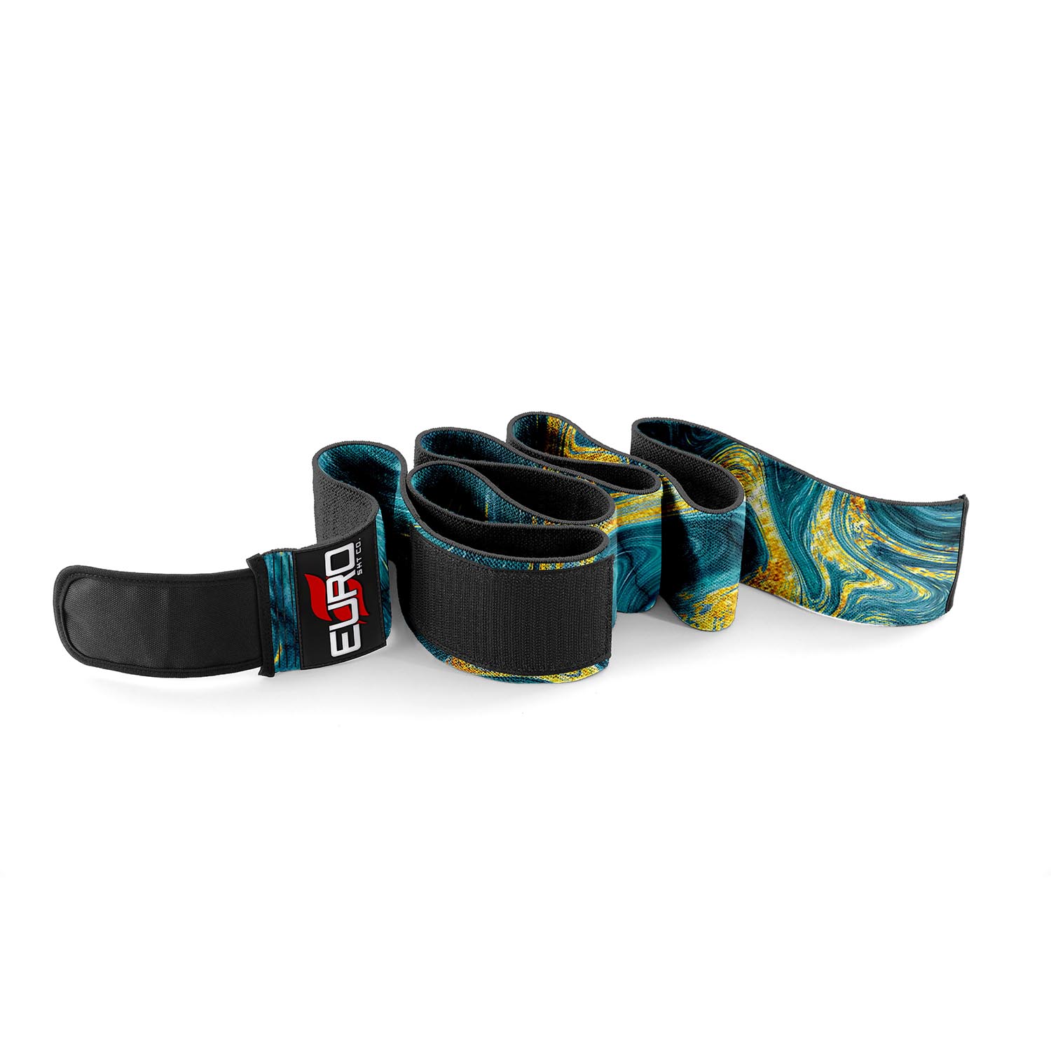 Knee Compression for Squats with Heavy Elastic Wrap Support - Image 3