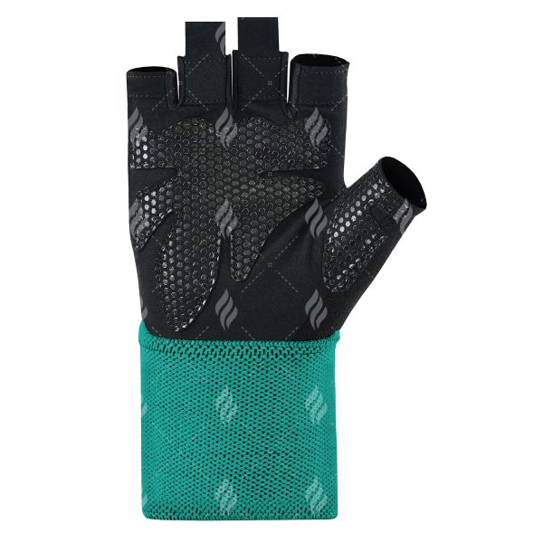 Teal Ventilated Workout Gloves Solid - Image 3