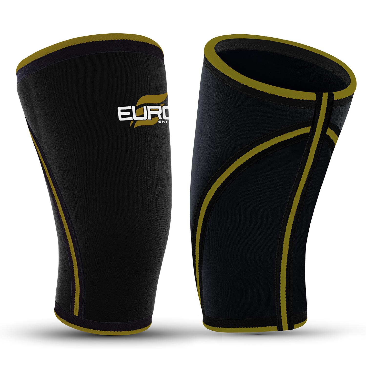 High Quality Gym Powerlifting 7mm Weightlifting Compression Knee Pad Support Elbow Brace Neoprene Knee Sleeves - Image 4