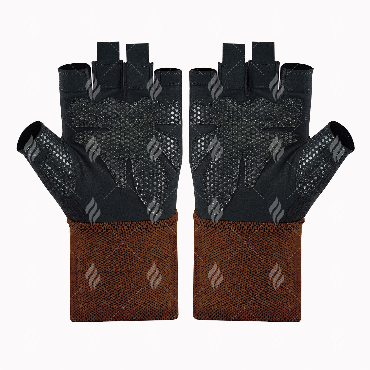 Wholesale High Quality Ventilated Shock Absorbing Silicon Padded Weight Lifting Gloves Workout Gloves With Elastic Wrist Wraps - Image 5