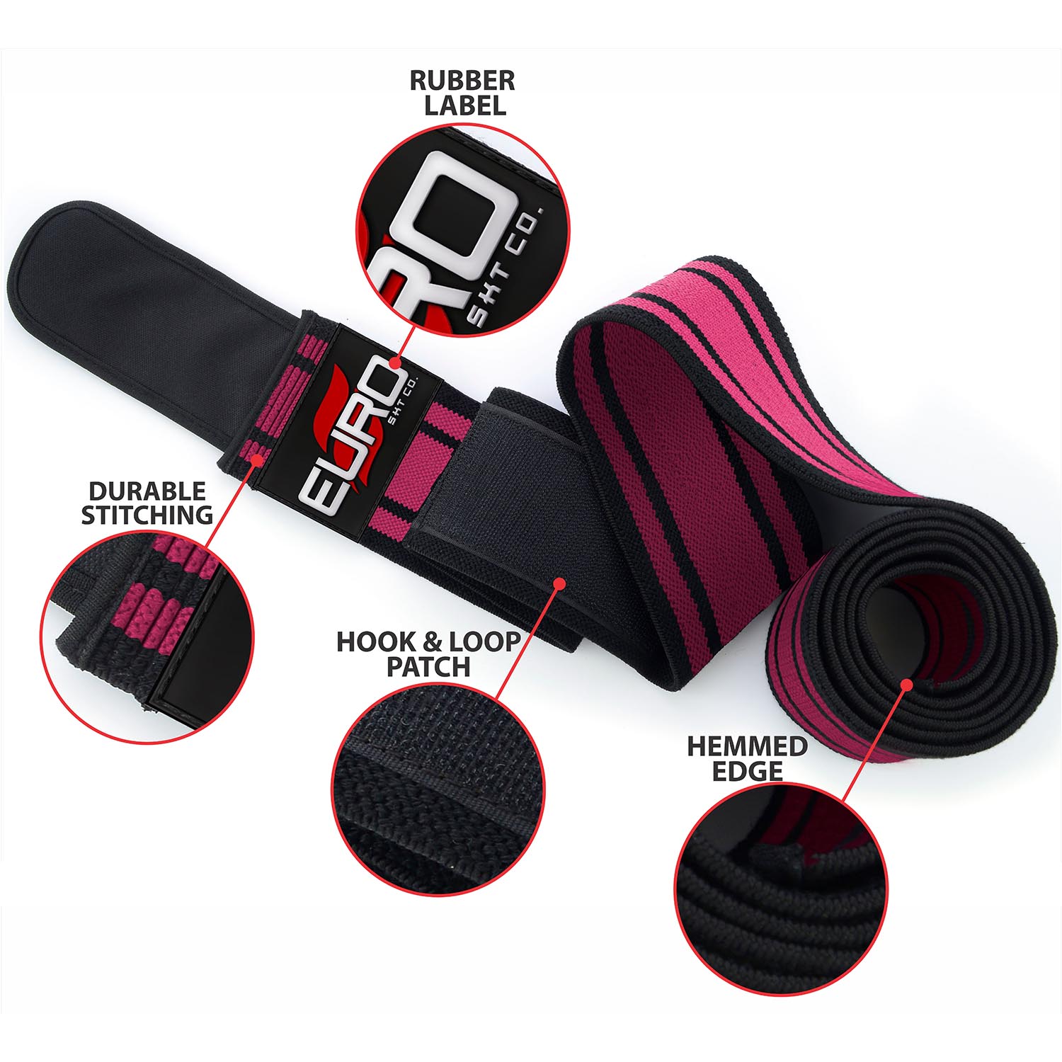 Anti Slip Knee Wraps Secure Support for Heavy Squats - Image 6