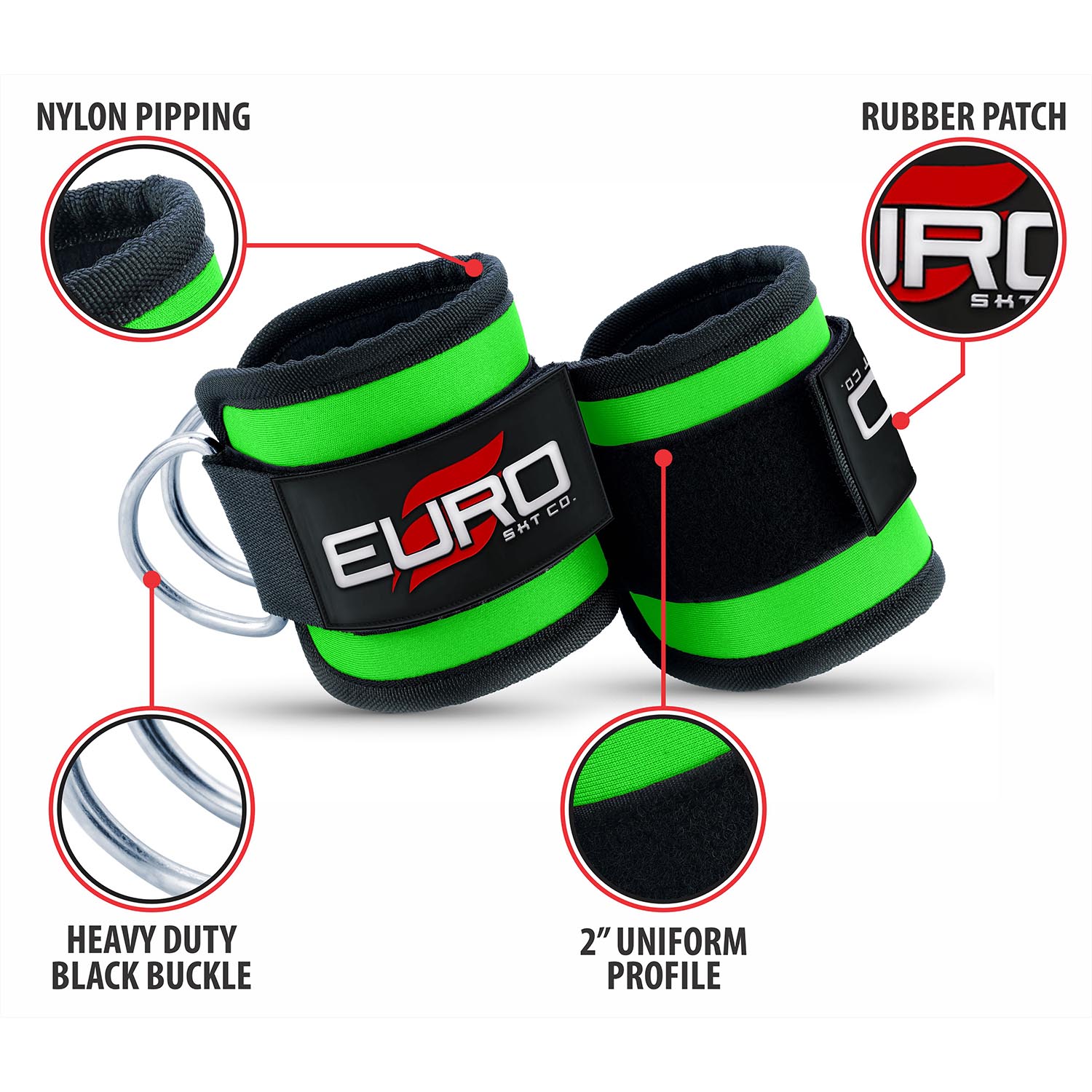 Fitness Ankle Straps Adjustable Support for Cable Machine Workouts - Image 6