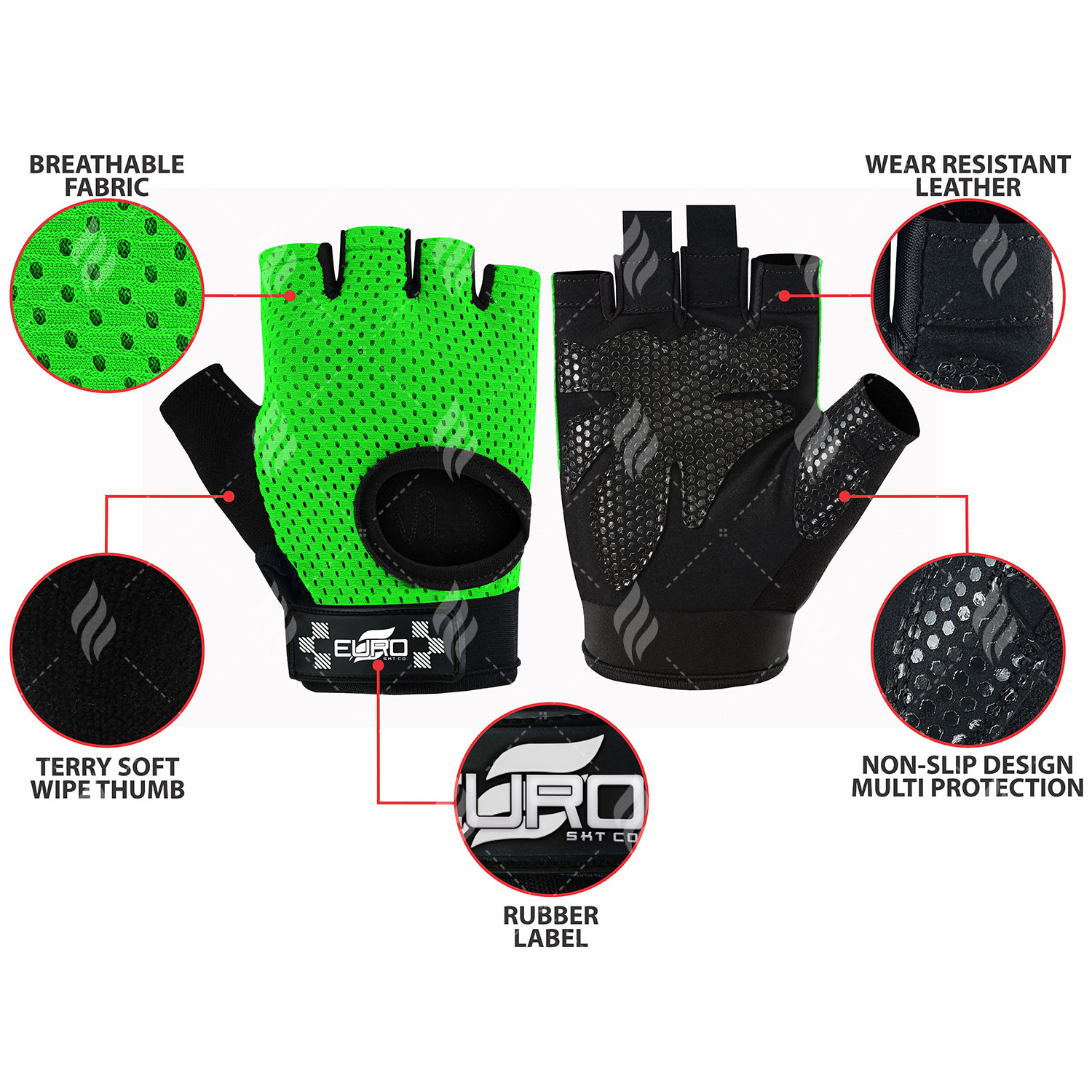 TOPKO Customized Logo Gloves for Gym Men Women Available Workout Fitness Gym Gloves - Image 6