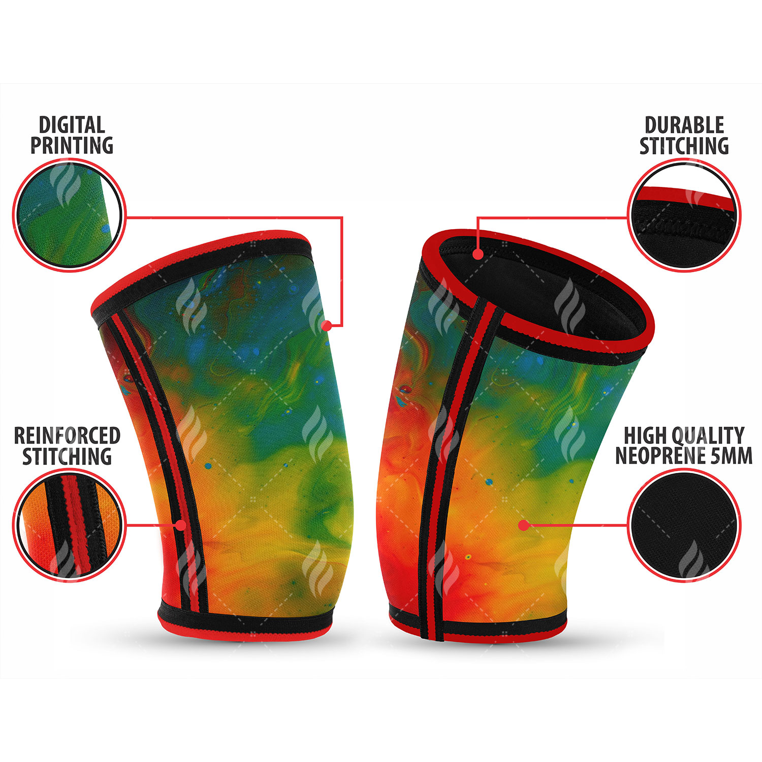 Elbow Sleeve For Weightlifting Powerlifting Hot Sale 7mm 9mm 5mm Thickness Customized Logo Printing Weight Lifting Neoprene - Image 6