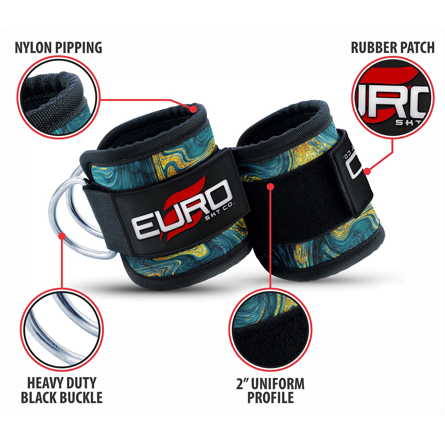 Neoprene Ankle Straps Padded Comfort for Cable Gym Training - Image 6