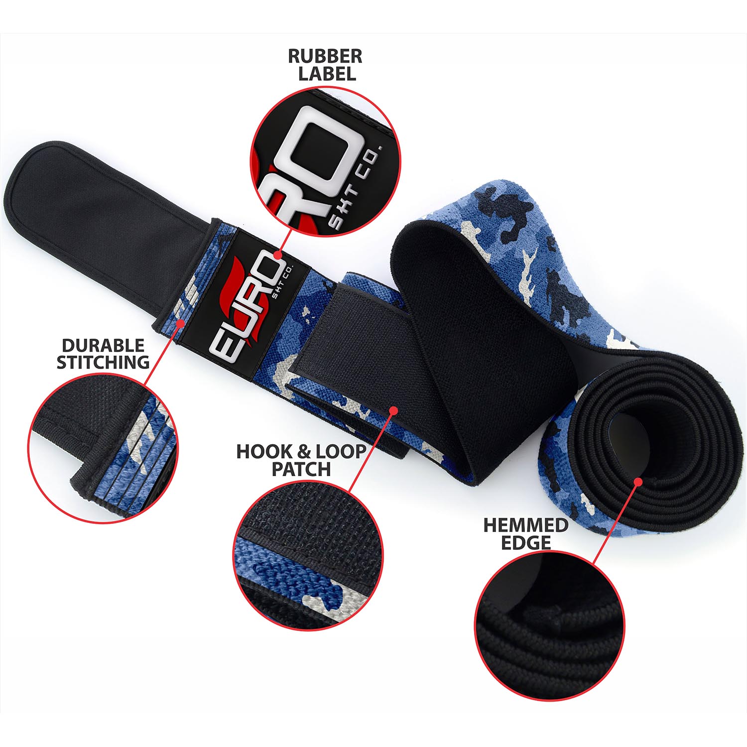 Knee Wraps for Leg Press with Adjustable Compression Support - Image 6