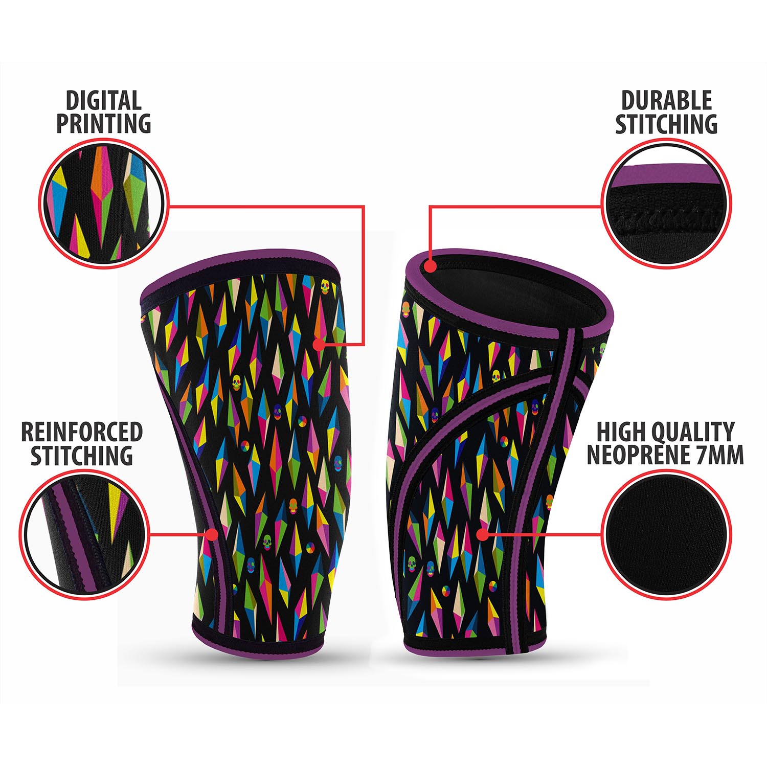 Custom Knee Sleeves Basketball Knee Support Compression Sleeve Sports Basketball Knee Braces for Arthritis Pain Relief - Image 6