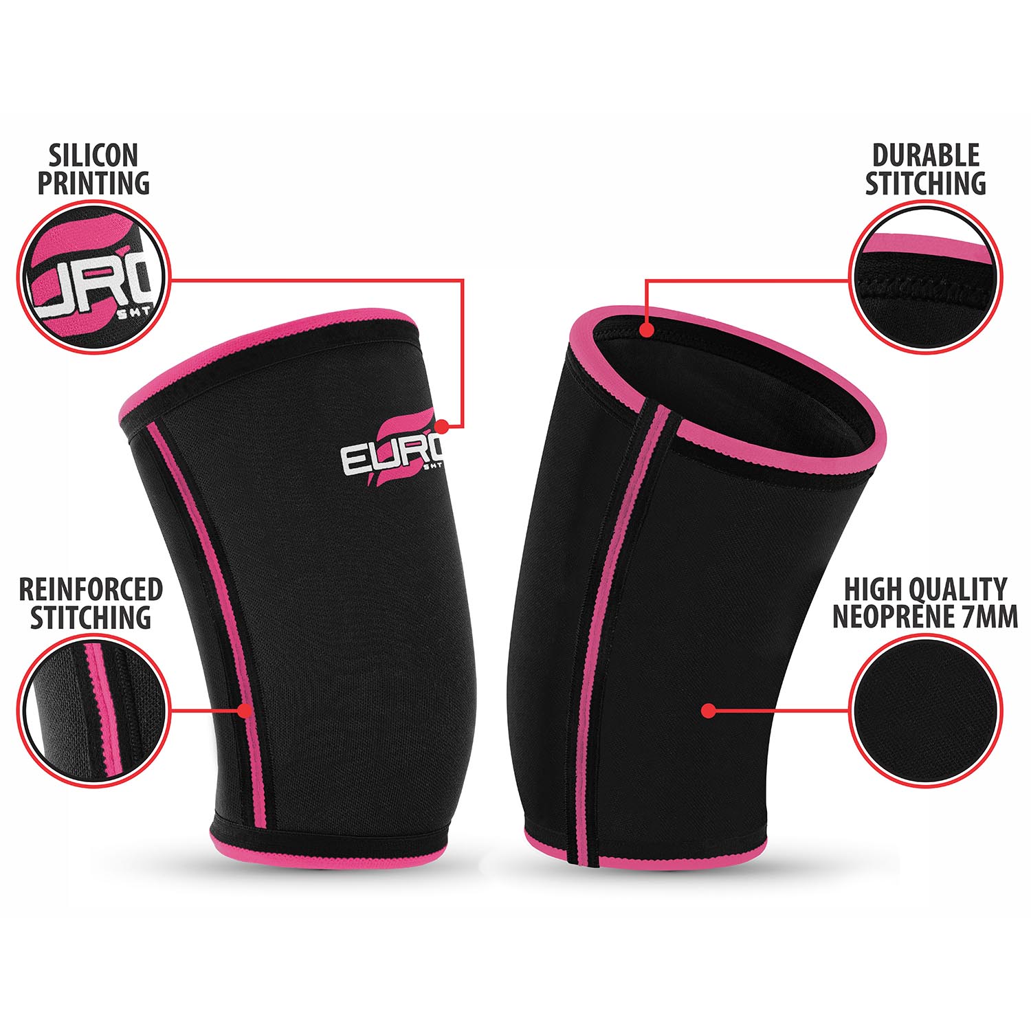 Custom Different Magnetic Neoprene Weightlifting Powerlifting Elbow Sleeve Support Brace - Image 6