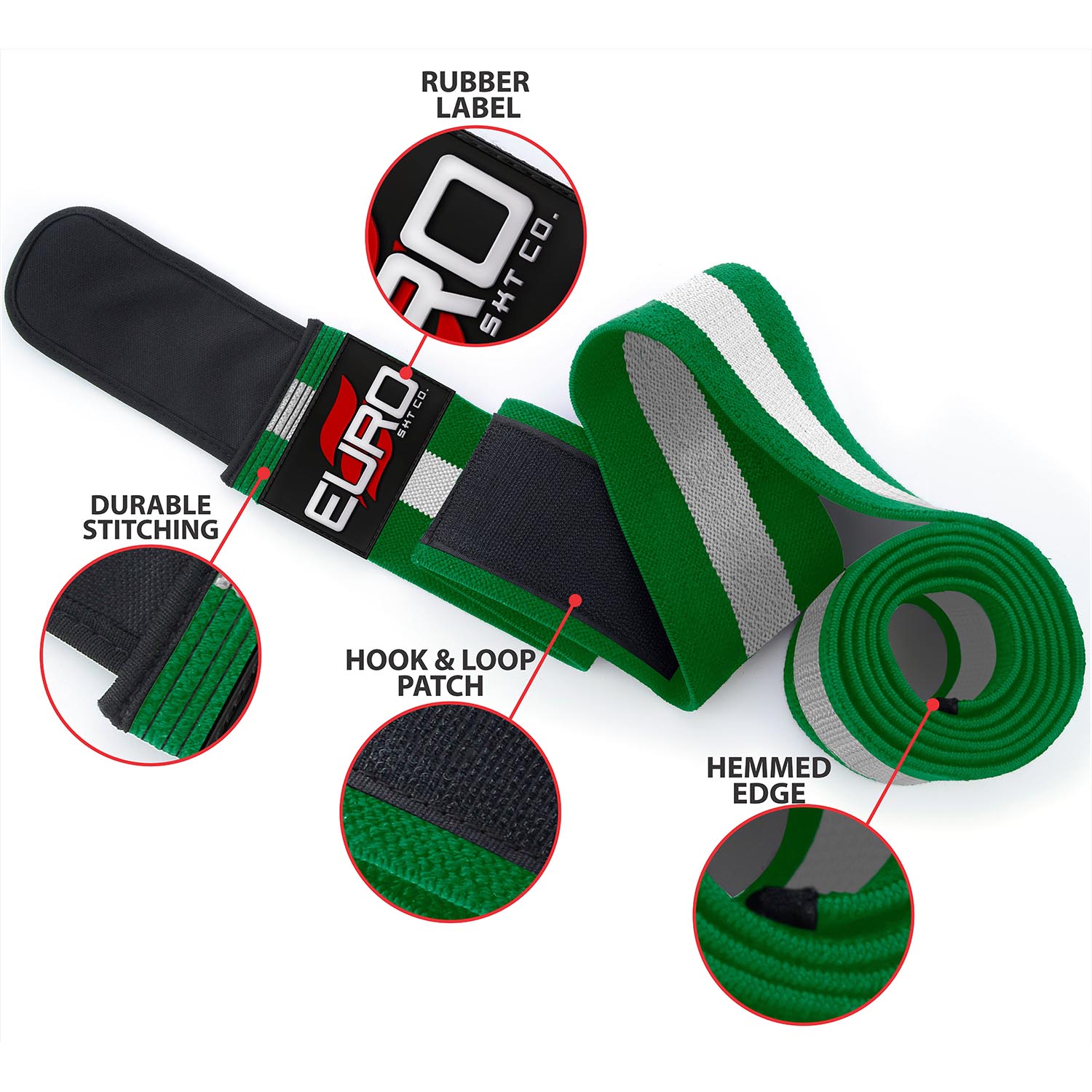 Knee Wraps for Leg Day with Heavy Elastic Support - Image 6