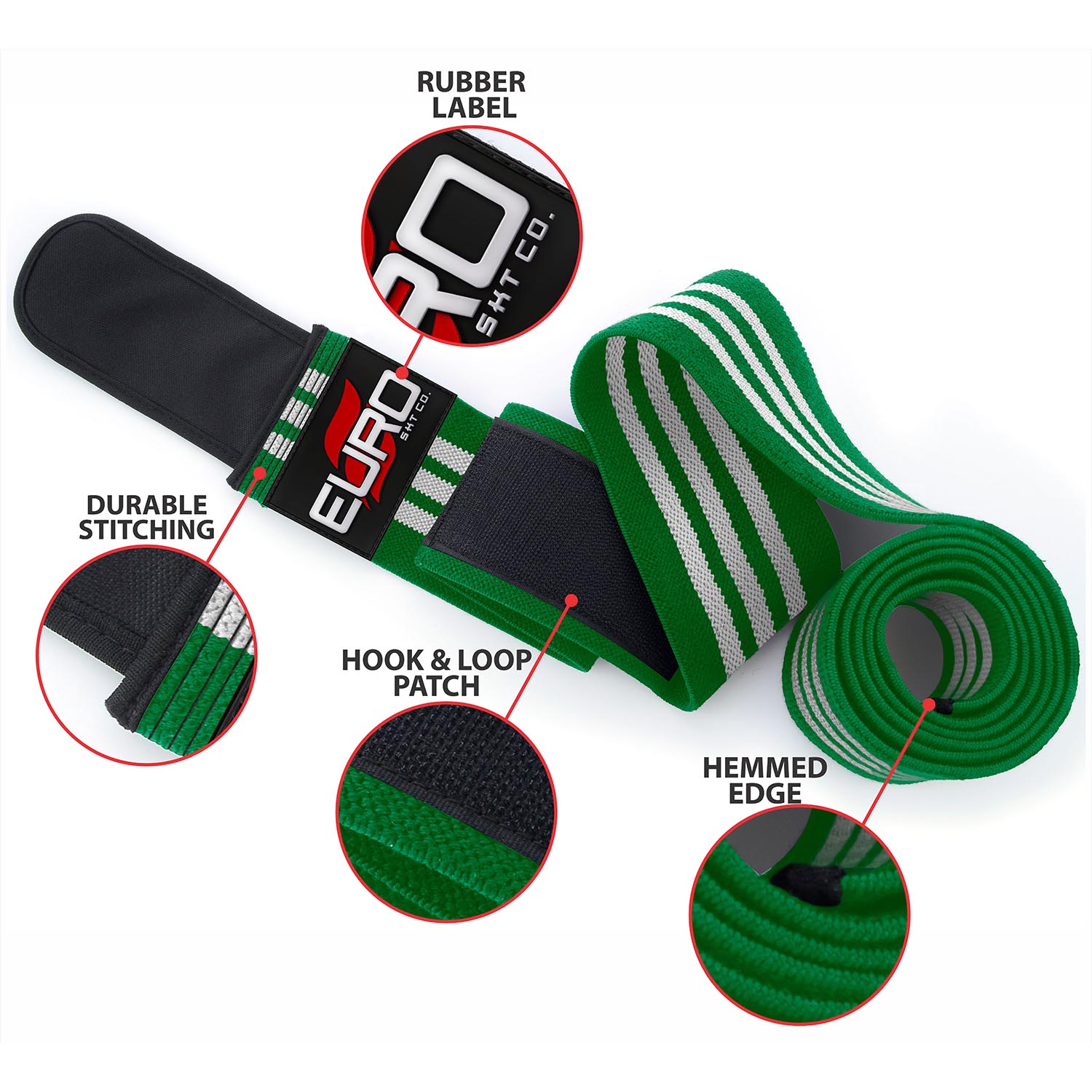 Knee Wraps for Bodybuilders with Elastic Leg Training Support - Image 6