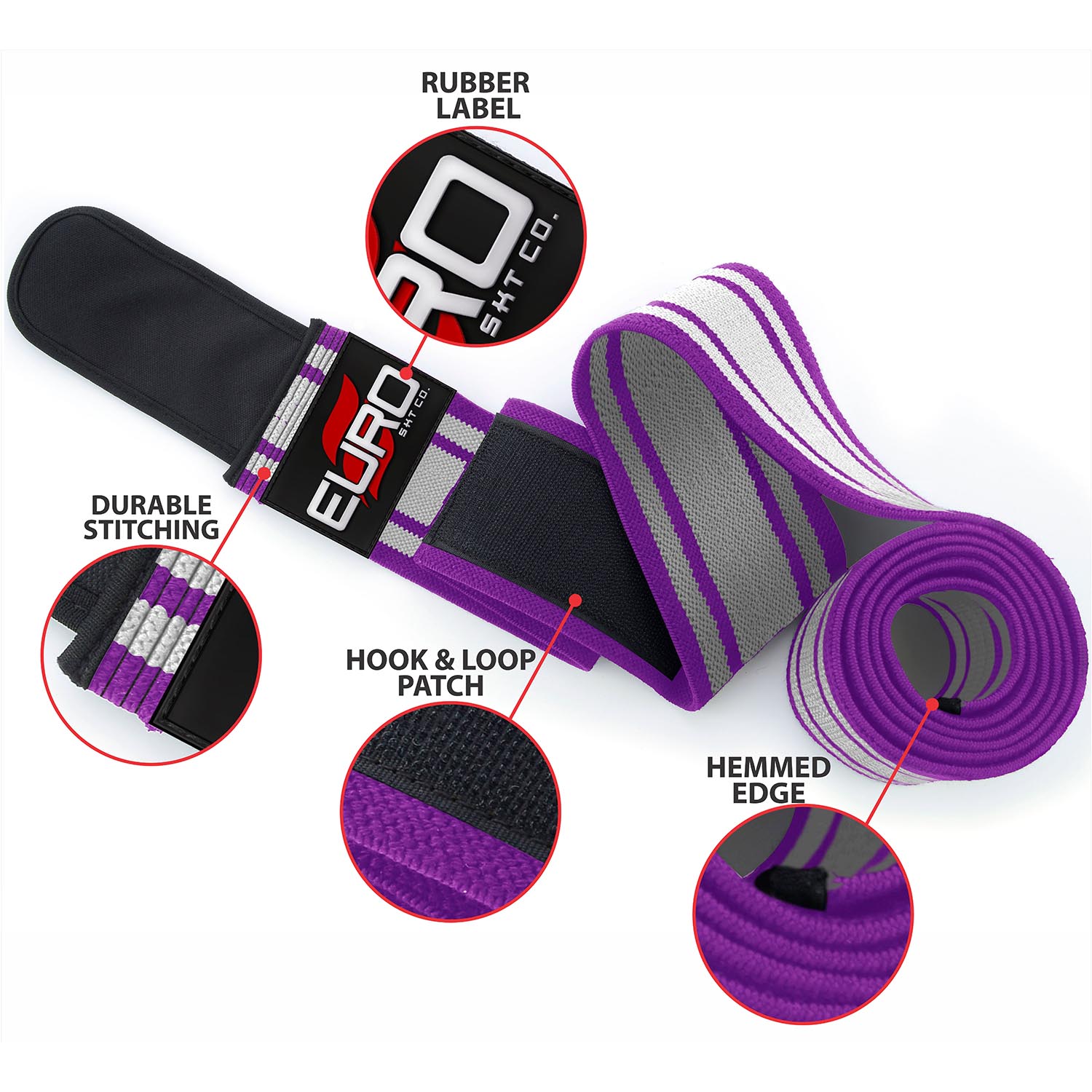 Strong Elastic Knee Wraps for Professional Strength Training - Image 6