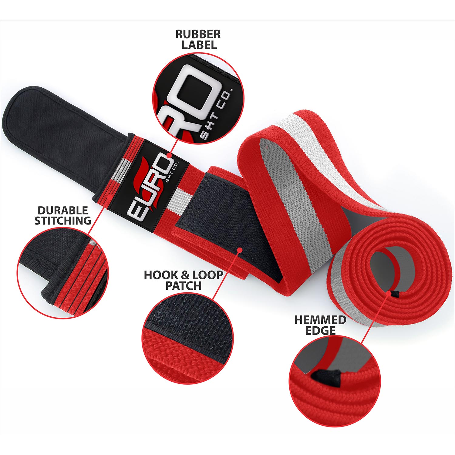 Durable Knee Wraps Adjustable Compression for Heavy Workouts - Image 6