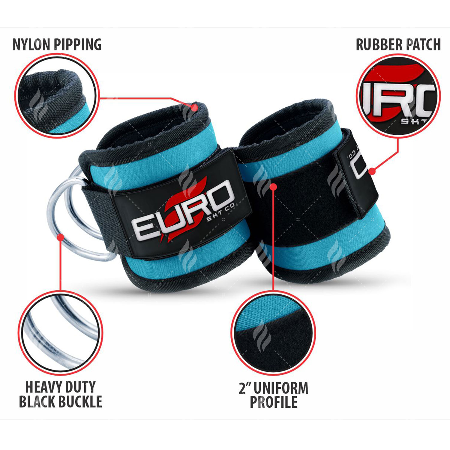 Custom Made Gym Ankle Support With Logo Workout Exercise Fitness Leg Cuff Neoprene Ankle Straps Adjustable Brace - Image 6