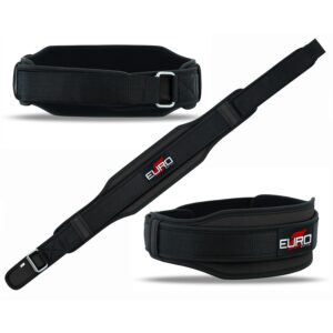 Core Support for Squats with Wide Neoprene Gym Belt