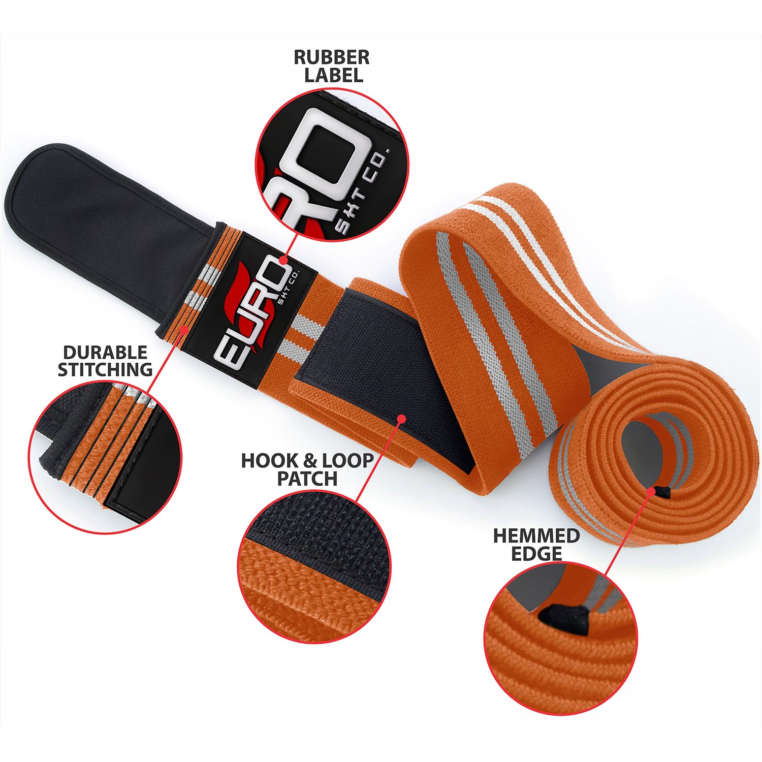 Personalized Knee Wraps with Custom Branding for Gym Brands - Image 6