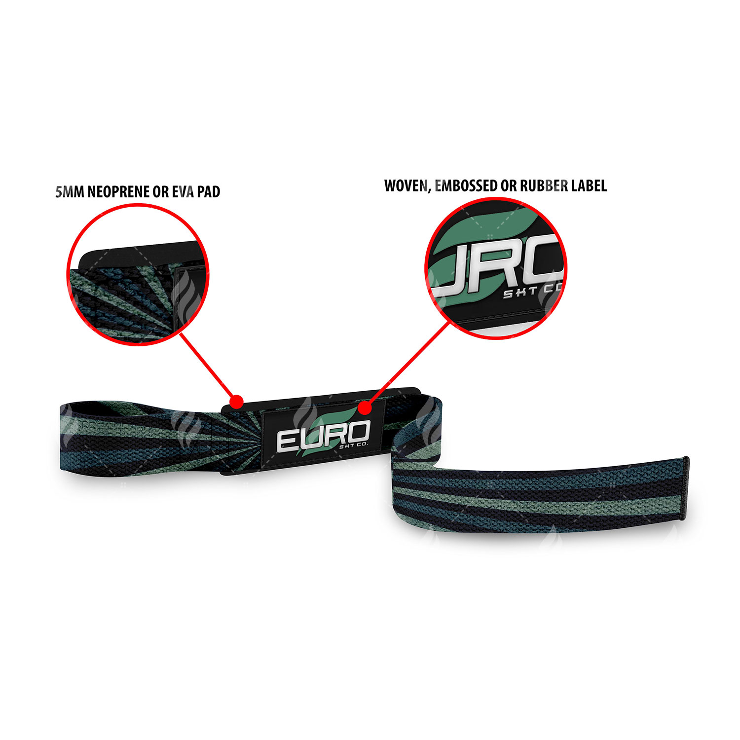 Neoprene Weight Lifting Straps with Padding Lifting Wrist Wraps for Deadlift Powerlifting for Weightlifting Gym Men - Image 6
