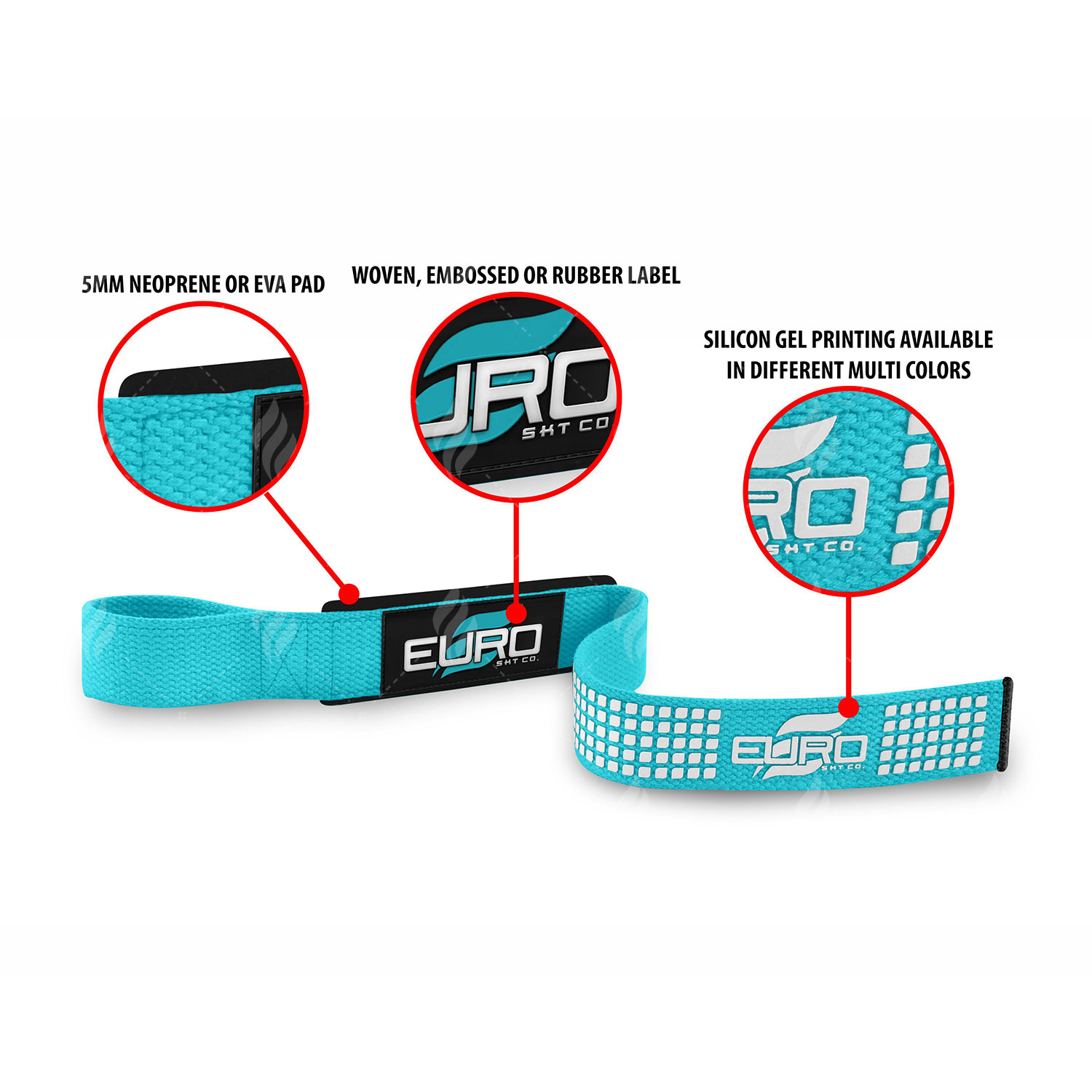 Men and Women's Cotton Lifting Straps Gym Wrist Wraps and Hand Grips Padded Deadlift Straps for Weightlifting - Image 6